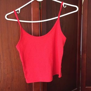 pacsun red crop top
